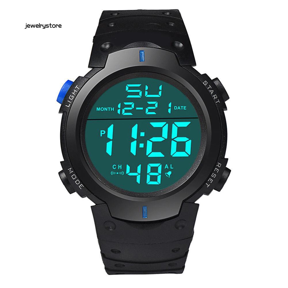 Đồng hồ điện tử dây silicon chống nước sành điệu cho nam | BigBuy360 - bigbuy360.vn