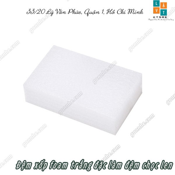 [Handmade - Len chọc] Đệm chọc len bằng mút xốp Foam