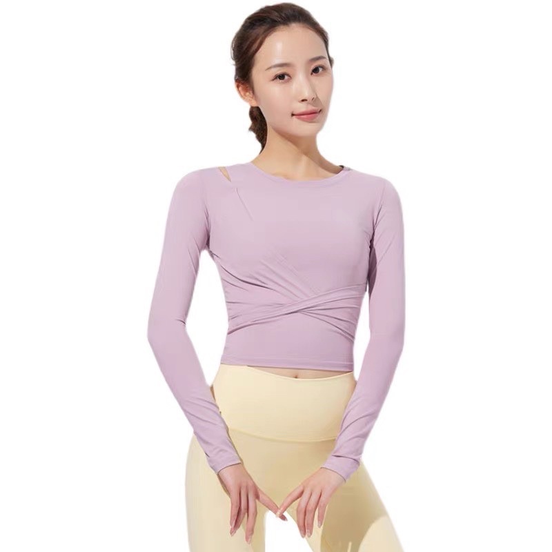 Áo phông crop xẻ vai Shining