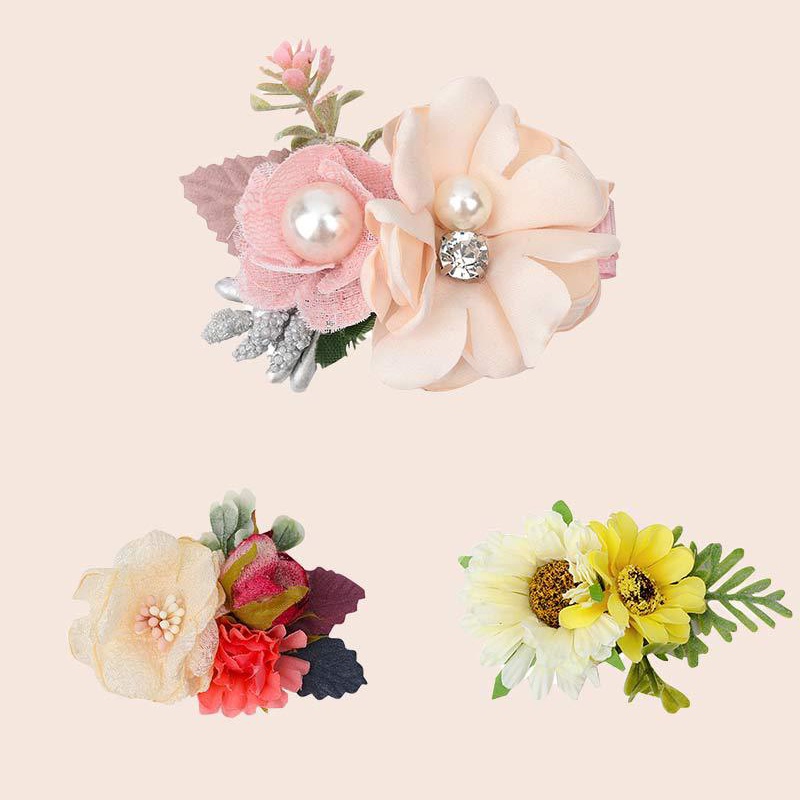 Kẹp Tóc Đính Hoa To Mô Phỏng Cát Lún 8 Kiểu Dáng Mùa Hè Cho Cô Dâu Ngày Cưới