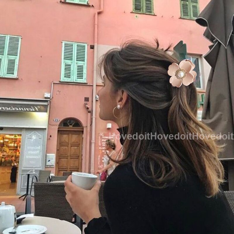 (Hàng Mới Về) Kẹp Tóc Càng Cua Hình Bông Hoa Phong Cách Bohemia Cho Nữ