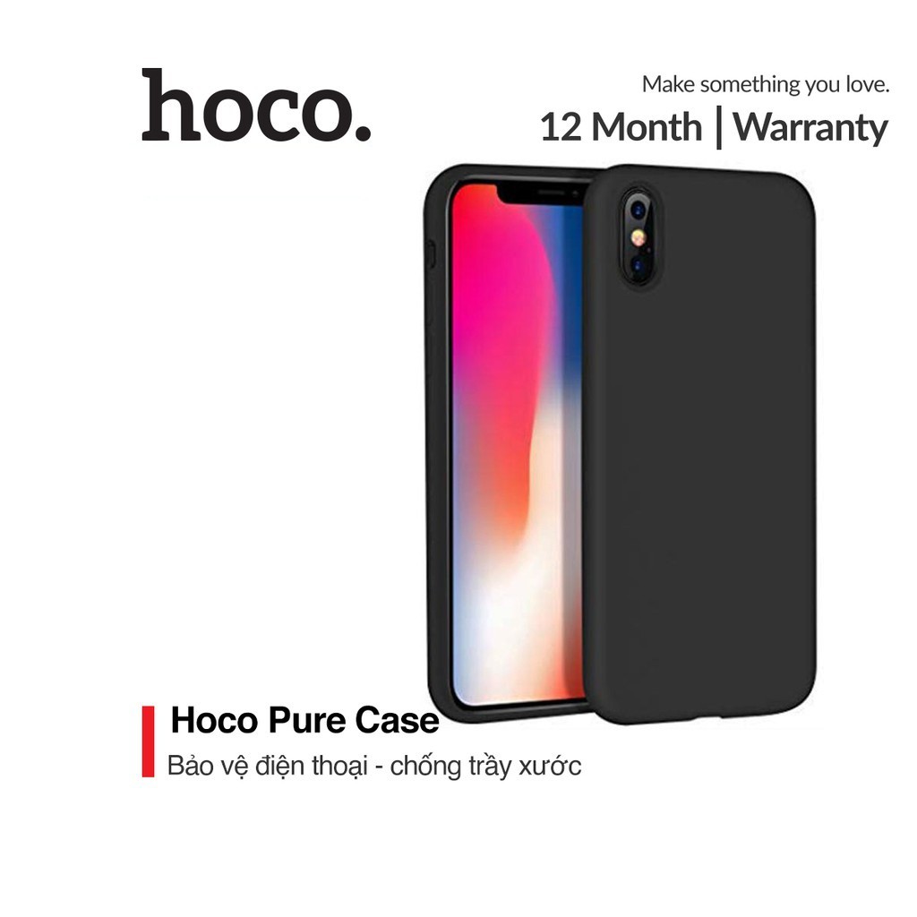 Ốp lưng siêu mỏng Hoco Pure Case độ dày 0.4mm chống trầy xước chất liệu cao cấp cho iPhone XS