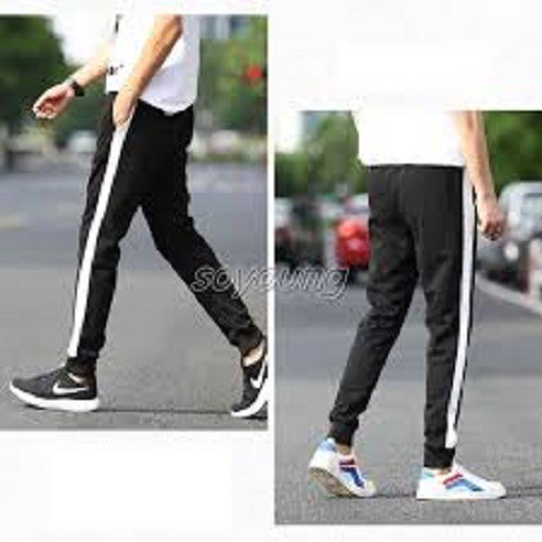 Quần Jogger 1 Sọc Lớn - Quần Thun Nỉ Hàn Quốc MQ 006S2