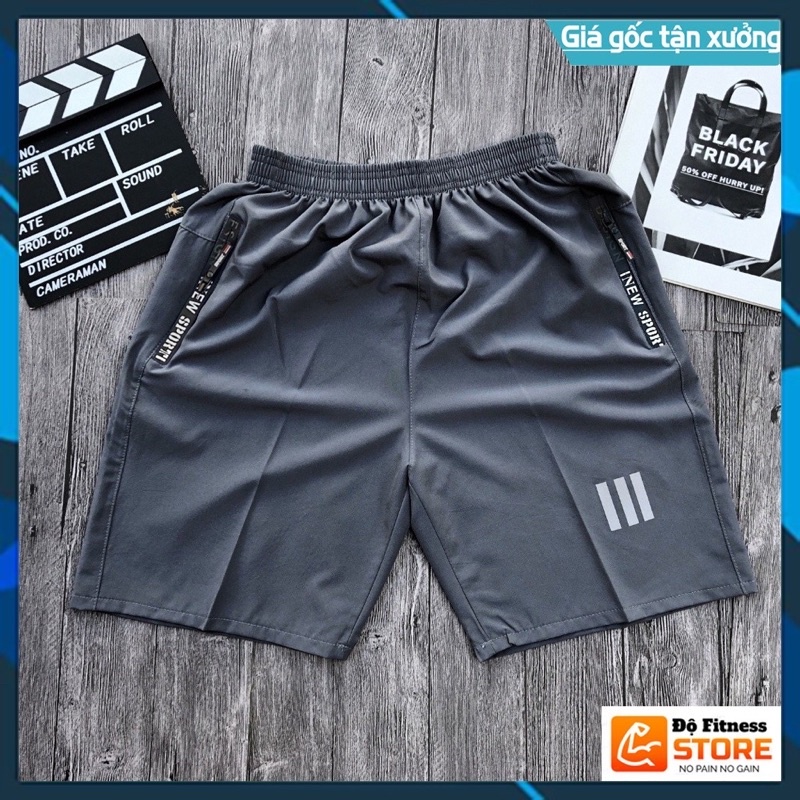 Quần Đùi Nam, Quần Short Thể Thao, Co Giãn Nhẹ 4 Chiều, Mặc Thoải Mái, Mềm Mịn, Thoáng Mát, Không Phai Xù