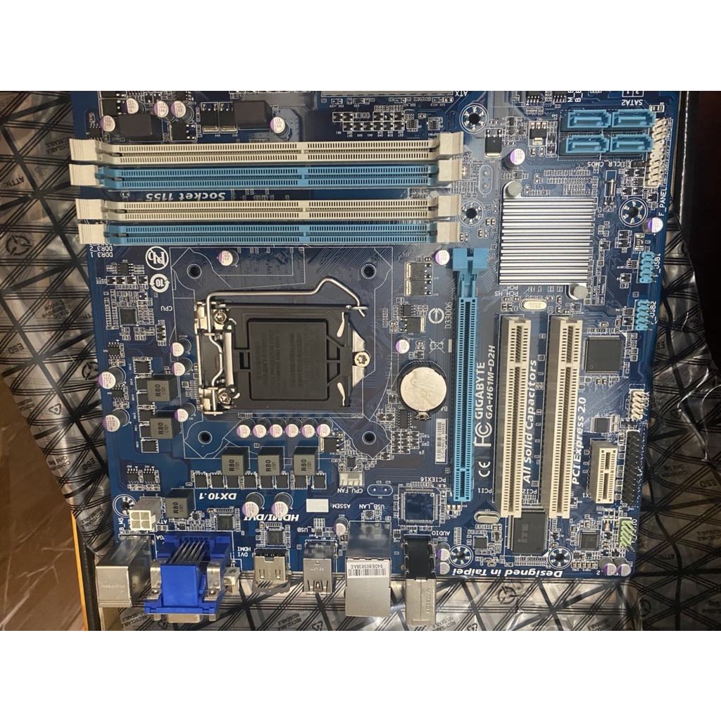 Bo mạch main Gigabyte H61 D2H New Box BH 3 năm.