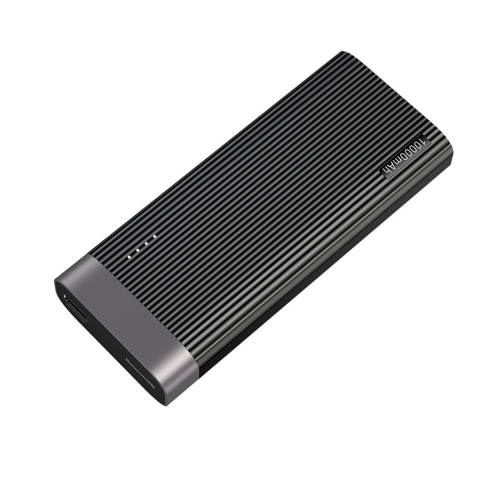 Pin sạc dự phòng Baseus Parallel Power Bank 10,000mAh cho Smartphone/ Tablet (2.1A/ 37Wh, QC 3.0, USB-C/ Micro input )