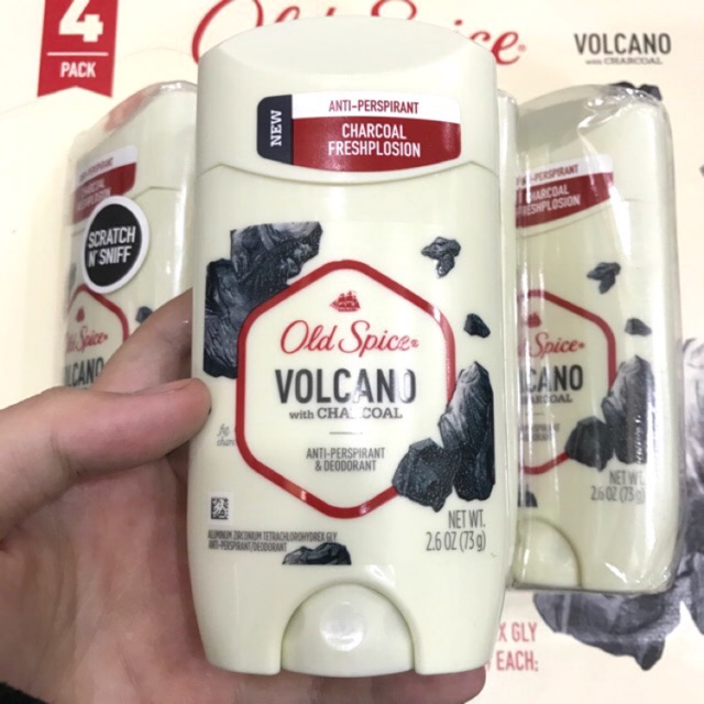 Lăn Nách Sáp Old Spice Volcano With Charcoal 73g