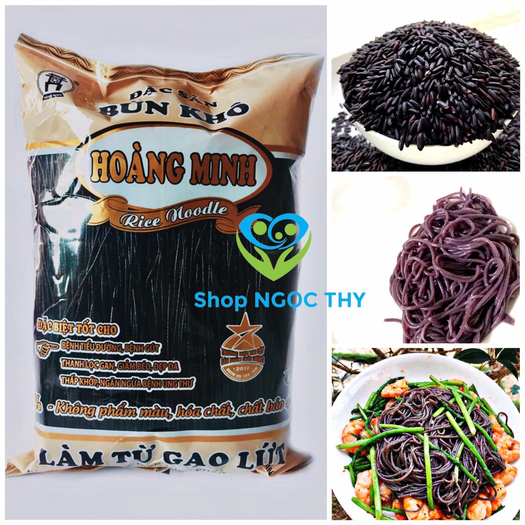 Bún gạo lứt đen Hoàng Minh 500gr/gói