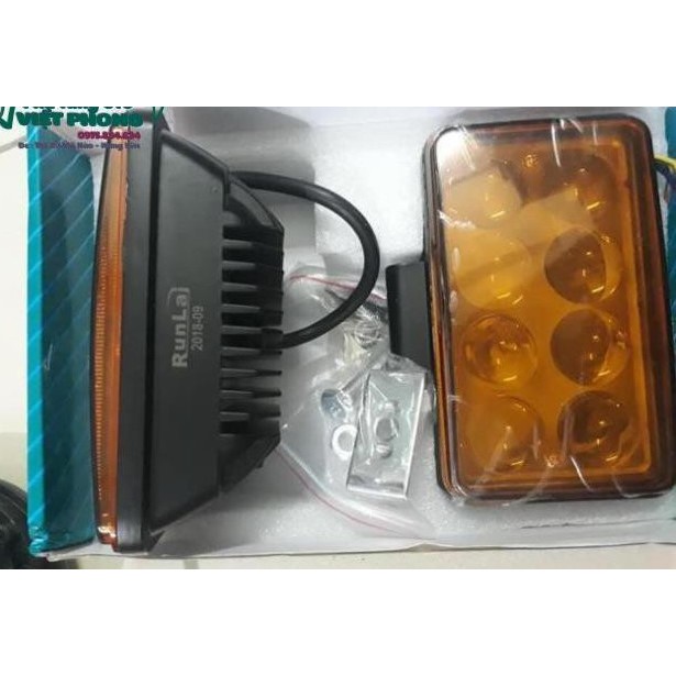 1 đôi led RUNlAI 8 mắt chính hãng chạy điện 12v 24v