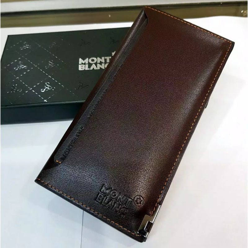 Montblanc Ví Da Dáng Ngắn Thời Trang Cho Nam Nữ