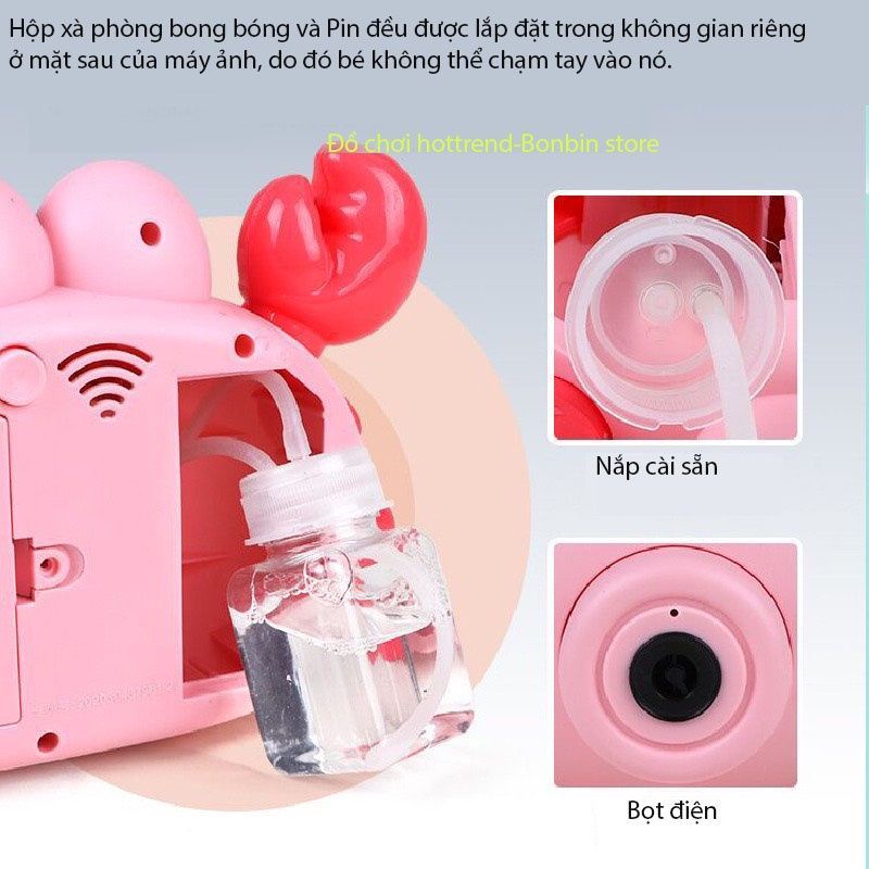 Máy ảnh bong bóng xà phòng hình con chú cua tinh nghịch