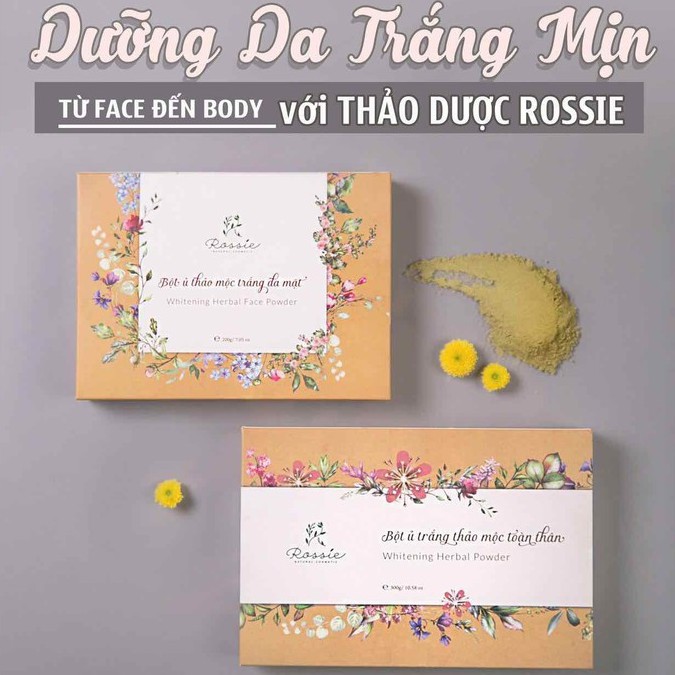 [Combo Mặt + Body] Ủ Trắng Thảo Mộc Rossie