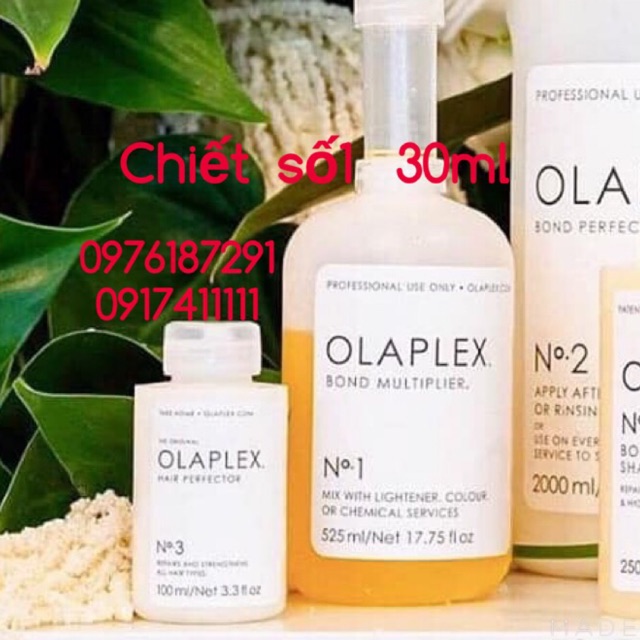 PHỤC HỒI HÀN GẮN CẤU TRÚC TÓC OLAPLEX No1 CHIẾT 30ML