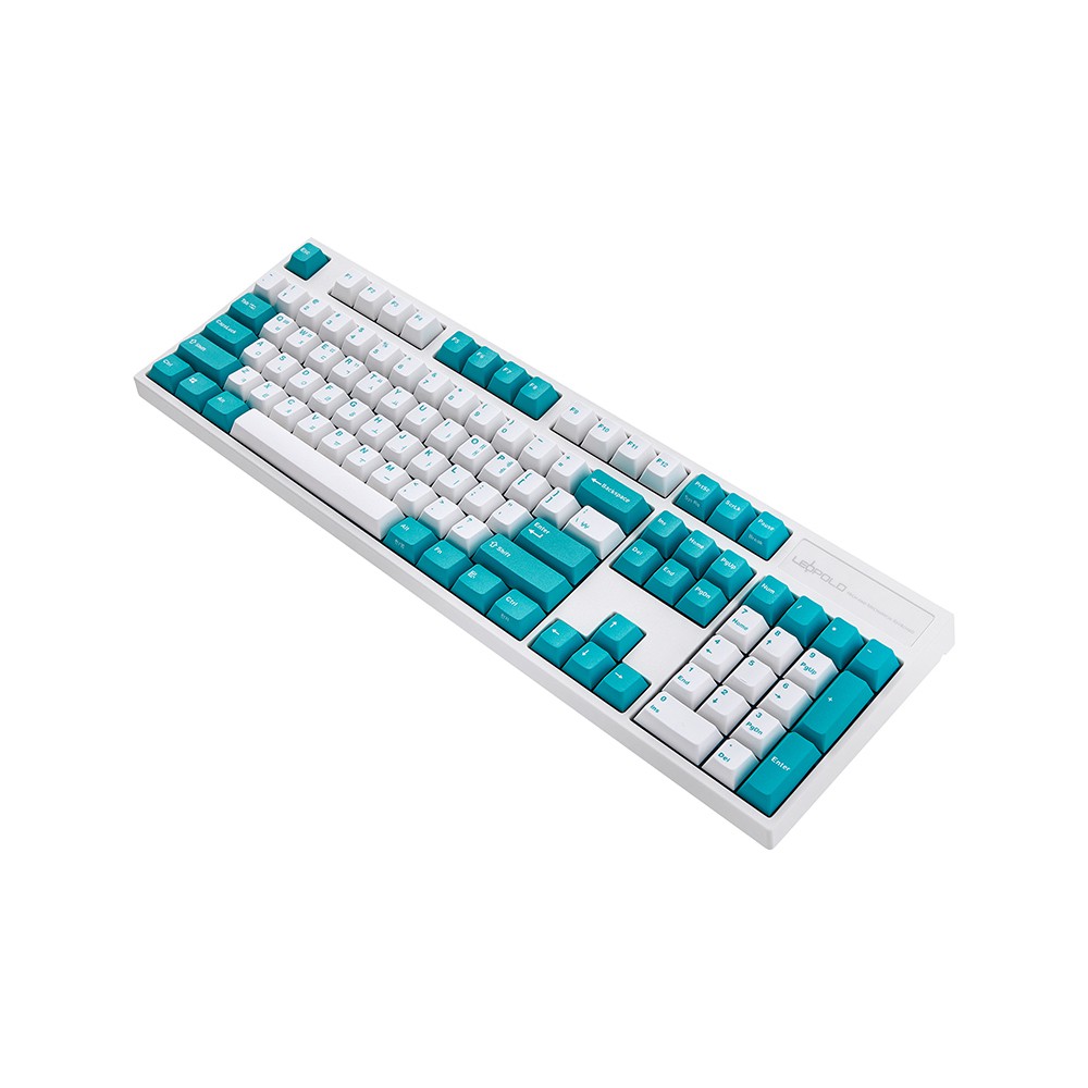 Bàn phím cơ Leopold FC900R PD White Mint -  Hàng Chính Hãng