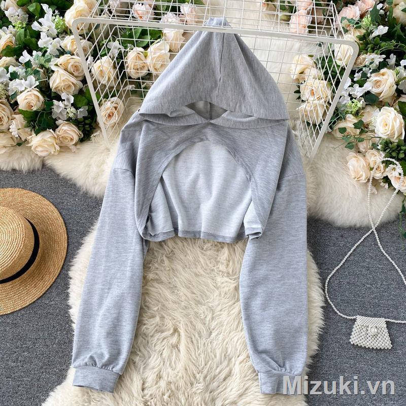 Set Áo Hoodie Và Chân Váy Thiết Kế Đơn Giản Xinh Xắn Cho Nữ