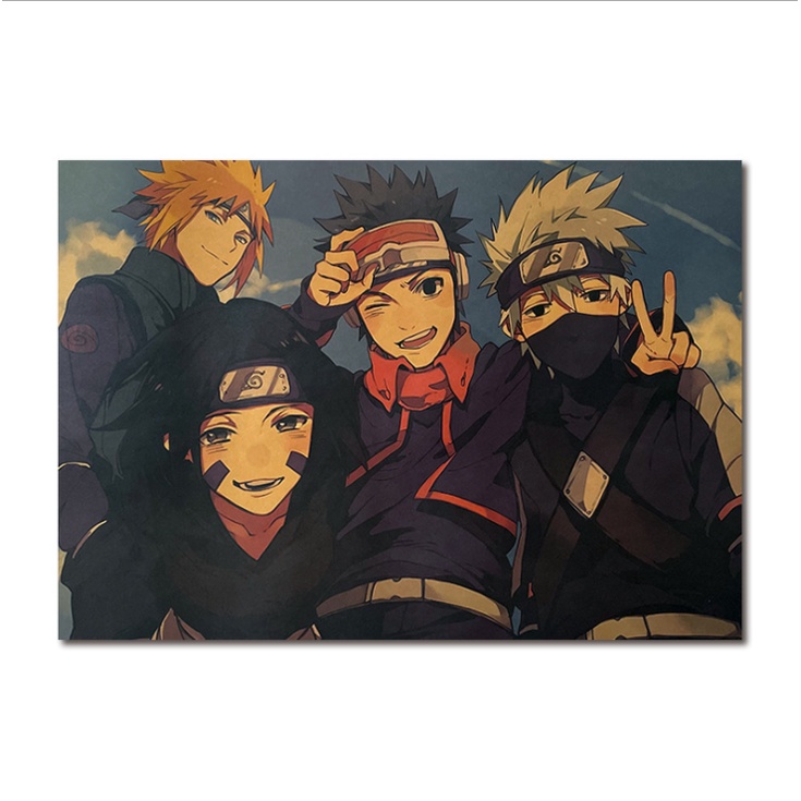 Tranh treo tường trang trí hình các nhân vật trong Naruto
