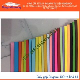 Giấy gấp Origami 80 tờ khổ A4