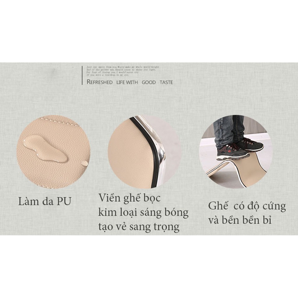 Ghế bệt tựa lưng kiểu nhật bọc da PU cao cấp D-636