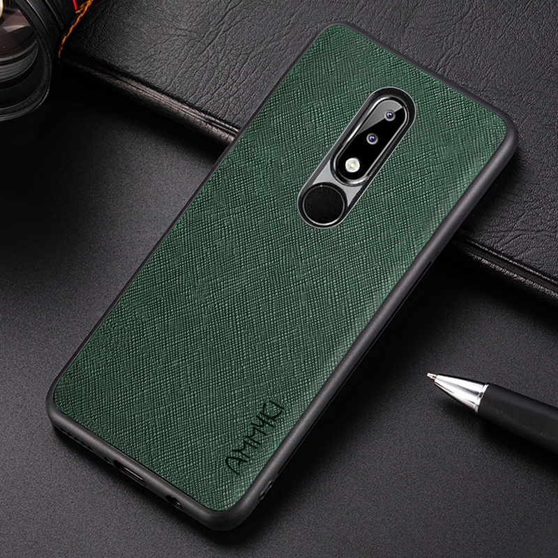 Ốp Điện Thoại Silicone Mềm Họa Tiết Đan Chéo Cho Nokia 3.1 5.1 8.1 Plus Nokia 4.2 X5 X71