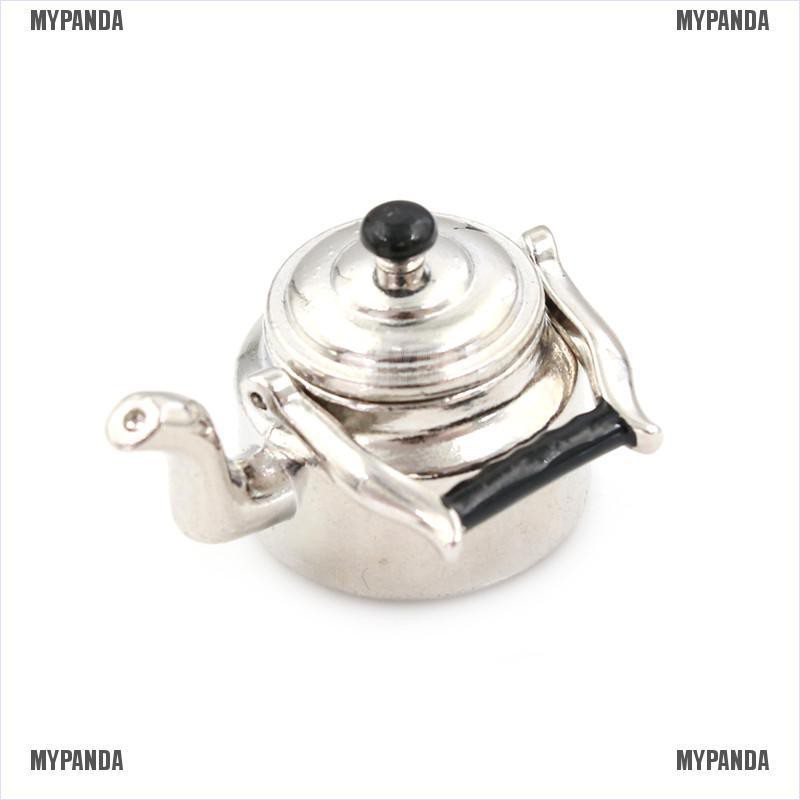 Mô hình ấm nước kim loại cho nhà búp bê 1:12