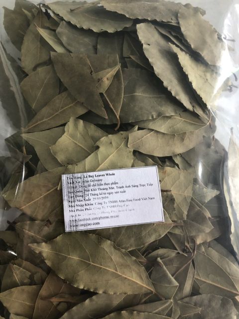 Lá Nguyệt Quế Bay Leaf bao 500g (sấy khô)