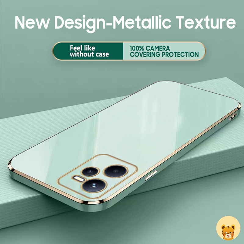 Ốp Điện Thoại Mạ Điện 7 Màu Sang Trọng Đơn Giản Dành Cho Realme C35