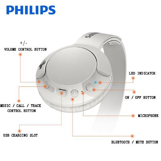 Tai nghe Bluetooth Philips shb3075 tích hợp mic