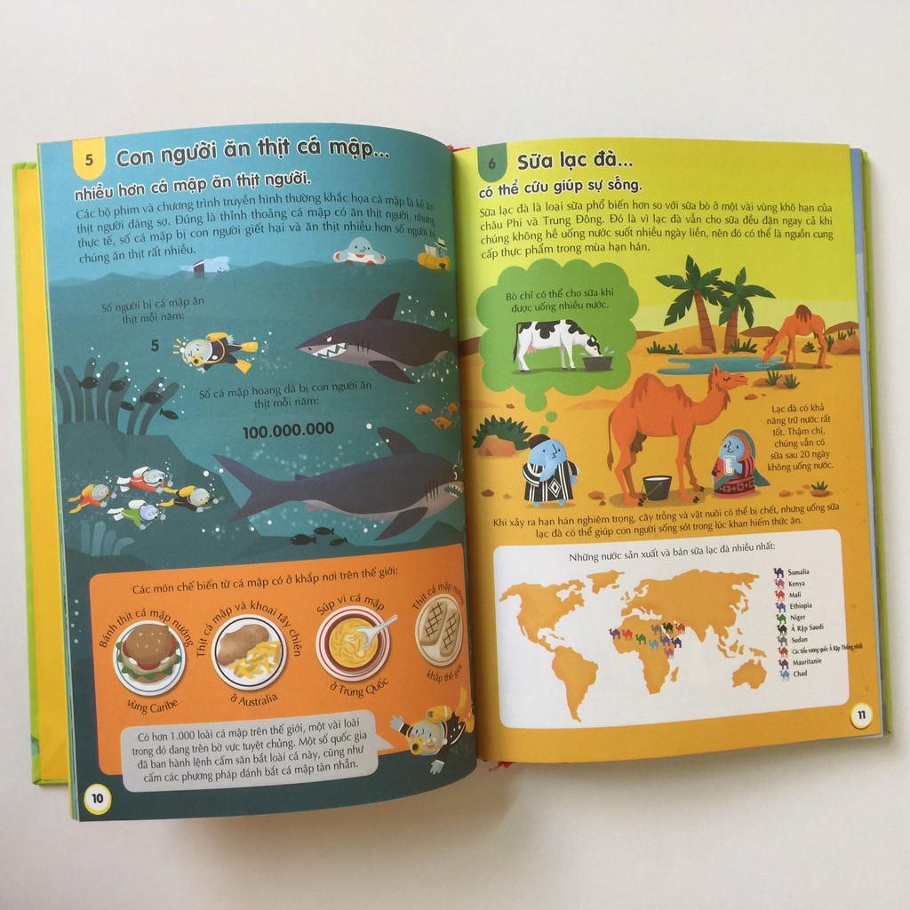 Sách - 100 bí ẩn đáng kinh ngạc về Thức ăn (USBORNE - 100 things to know about food)