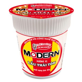 1 thùng mì ly modern lẩu thái tôm 24 ly