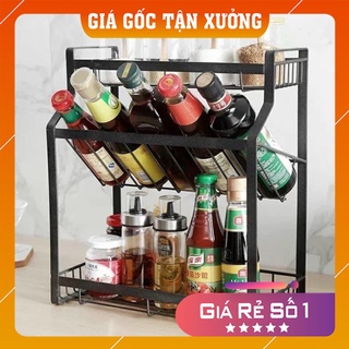 Kệ để gia vi, kệ đựng gia vi chai lọ tiện lợi 3 tầng