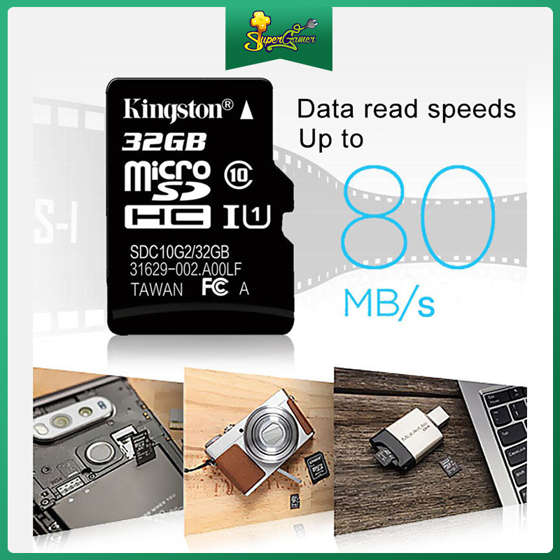 Thẻ nhớ Micro SD TF CLASS 10 80MB/S 1-8G/16G/32G/64G/128G/256G/512G chất lượng cao