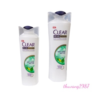 Dầu gội clear bạc hà mát lạnh 170g- 340g