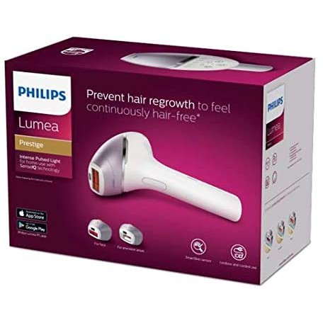 Máy triệt lông Philips Lumea Prestige IPL BRI954 250,000 xung 3 đầu gắn [Hàng EU]