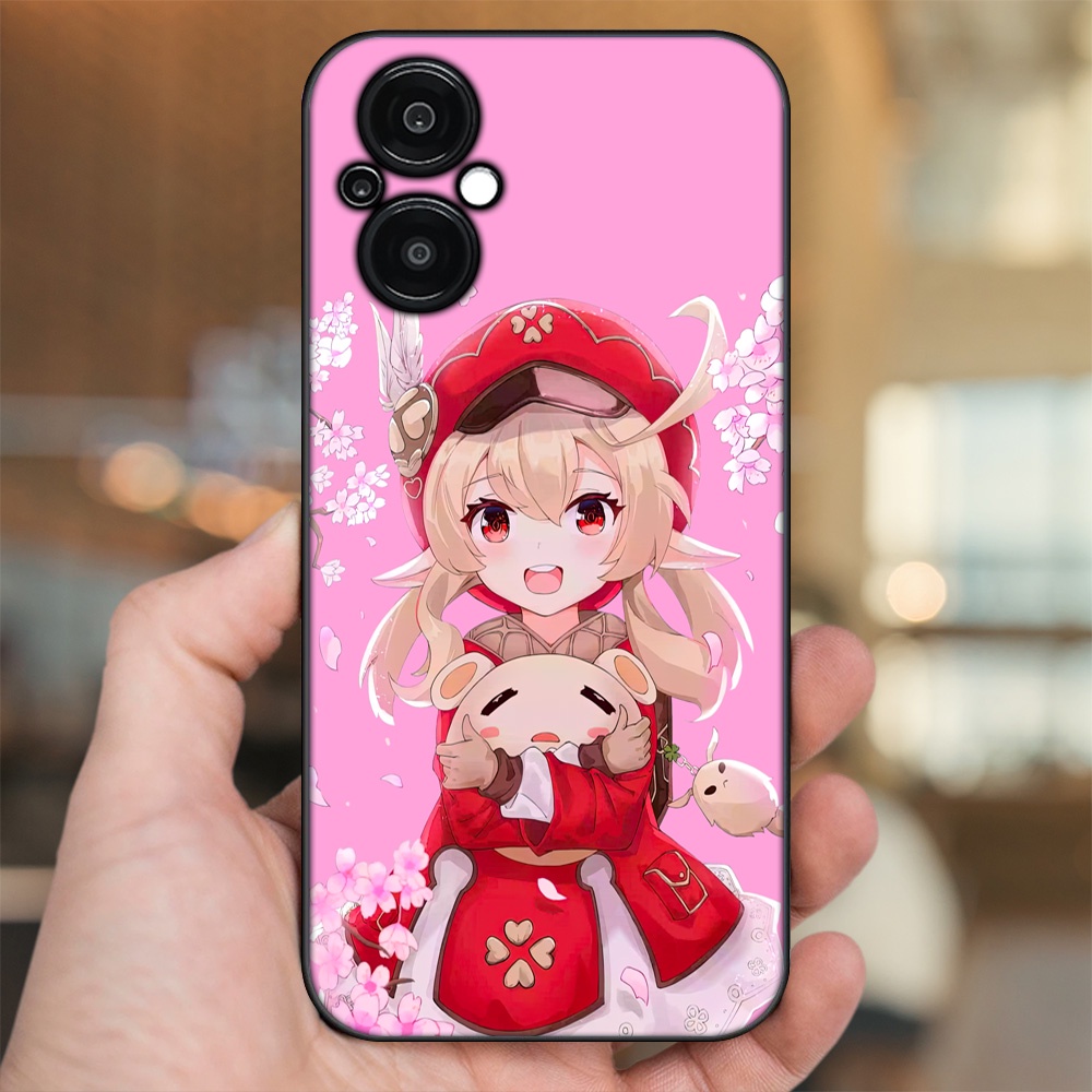 Ốp lưng Oppo Reno 8Z 5G viền đen in hình Klee Genshin Impact