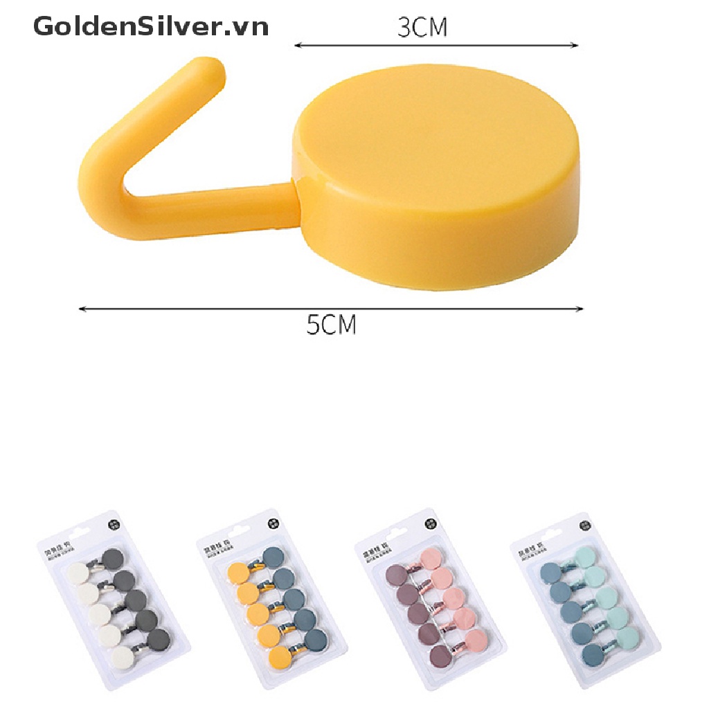 Set 10 Móc Treo Đồ Dán Tường Không Cần Khoan Mạnh Mẽ