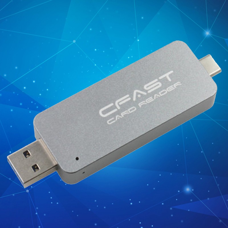 Đầu Đọc Thẻ Nhớ Hai Cổng Usb 3.0 Usb3.1 Type-c Type-a Cfast2.0