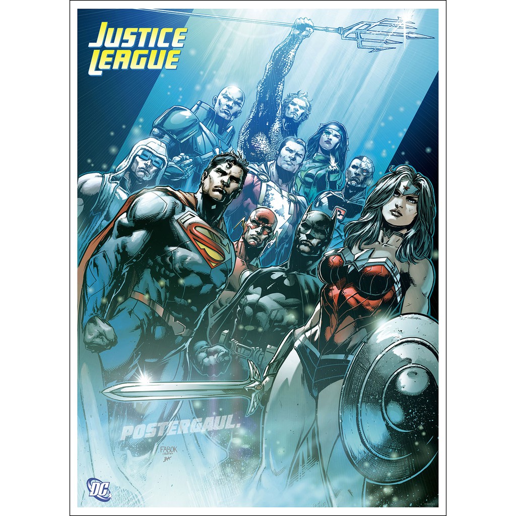 Poster Hình Justice League Fjp189-47 X 65 cm