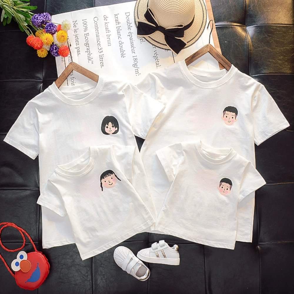 Áo gia đình cực dễ thương mới nhất hàng chuẩn chính hãng, đủ size cho cả gia đình, chất cotton mát mịn
