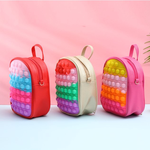 codPop It Fidget Balo, Cặp học sinh bằng silicon, Push Bubble Túi trẻ em, Đồ chơi, Đồ dùng học tập của học sinh quà Giáng sinhyjteam66.vn