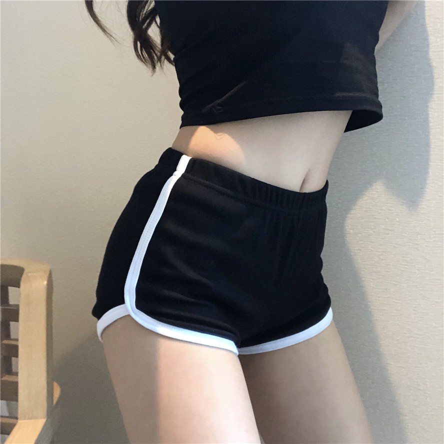 Quần Đùi Thể Thao Nữ - Short Thun Ngắn Dáng Rộng Cạp Chun, Sooc Mặc Nhà