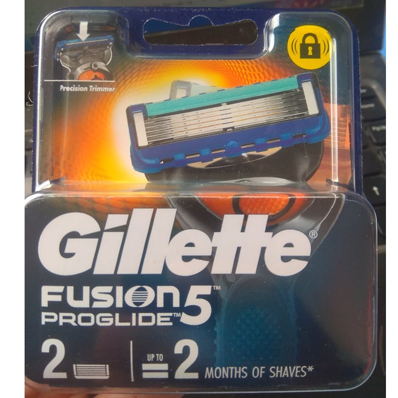 Bộ 2 cái lưỡi dao cạo râu 5 lưỡi Gillette Fusion 5 Power