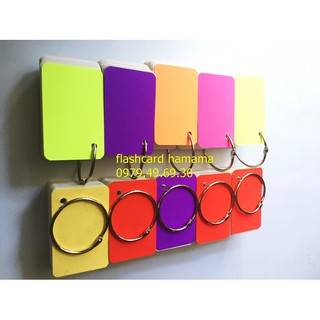 RẺ BẤT NGỜ 100 thẻ flashcard trắng kích thước các loại