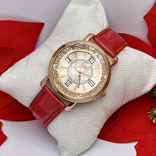 Đồng Hồ Thời Trang Phong Cách, Có 2 Màu (Đỏ,Đen) , Size 35mm, Chống Nước, Chống Xước SInh Hoạt [ Bảo Hành 3 Năm]