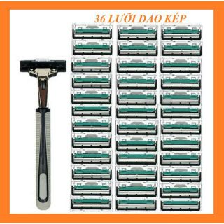 Bộ dao cạo râu 36 lưỡi bao gồm bàn cạo và tuýp kem cạo