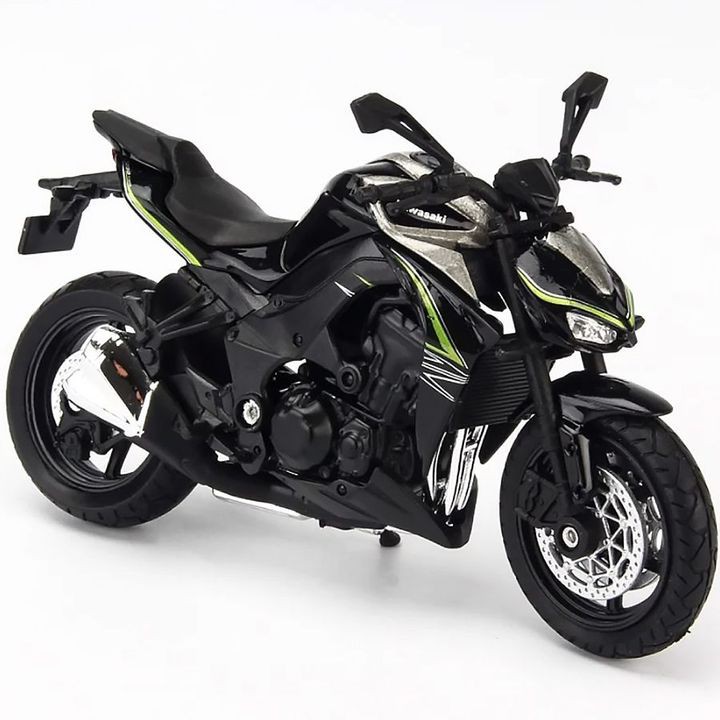 Mô hình Xe Mô Tô Kawasaki Z1000 R Green 1:18 Welly