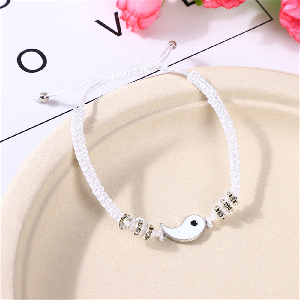 Set 2 Vòng Tay Dây Bện Thái Cực Quyền Cho Cặp Đôi