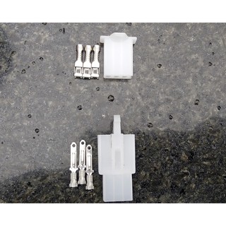 Bộ giắc nối điện trắng dùng cho dây điện, có đầy đủ 3p, 4p, 6p, 9p