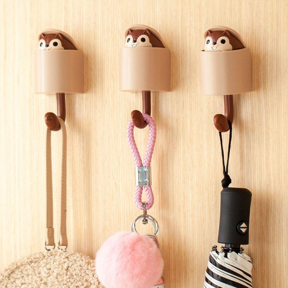 Móc Treo Đồ Dán Tường / Cửa Họa Tiết Hoạt Hình Dễ Thương Không Cần Đục Lỗ Tiện Dụng Trang Trí Nhà Cửa