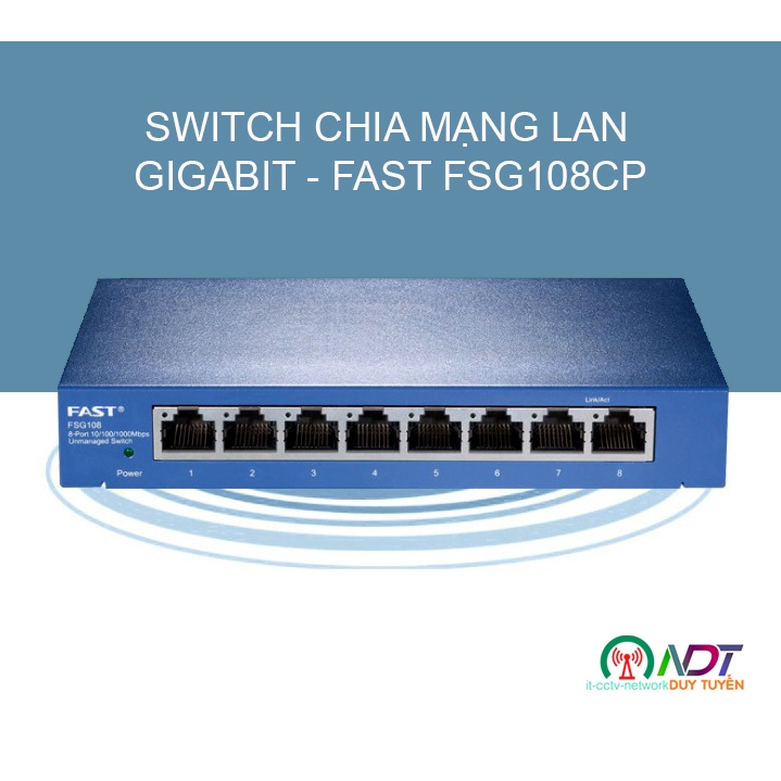 ✅ Switch Chia Mạng Lan Vỏ Kim Loại Gigabit - FAST ( FSG108 ) ( FSG105 )  - Bộ Chia Mạng Lan Loại 5 Cổng Và 8 Cổng