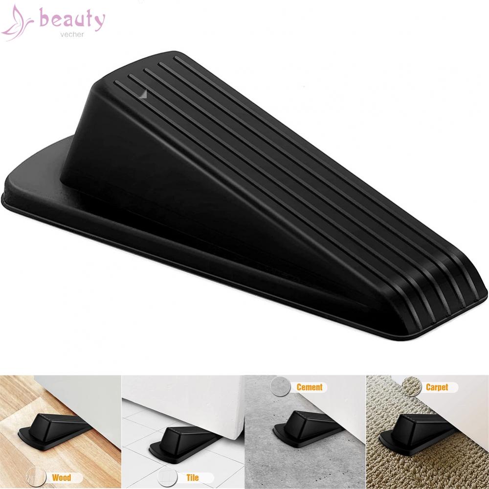 Miếng Chặn Cửa Bằng Cao Su Tự Nhiên 12.2*5.5cm Màu Đen/Xám/Nâu